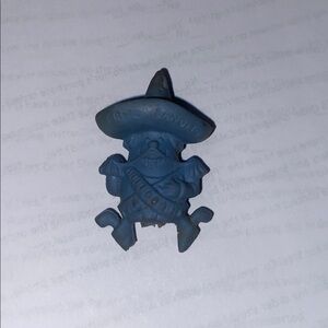 1968 Frito Lay Bandito Eraser Pencil Topper blue